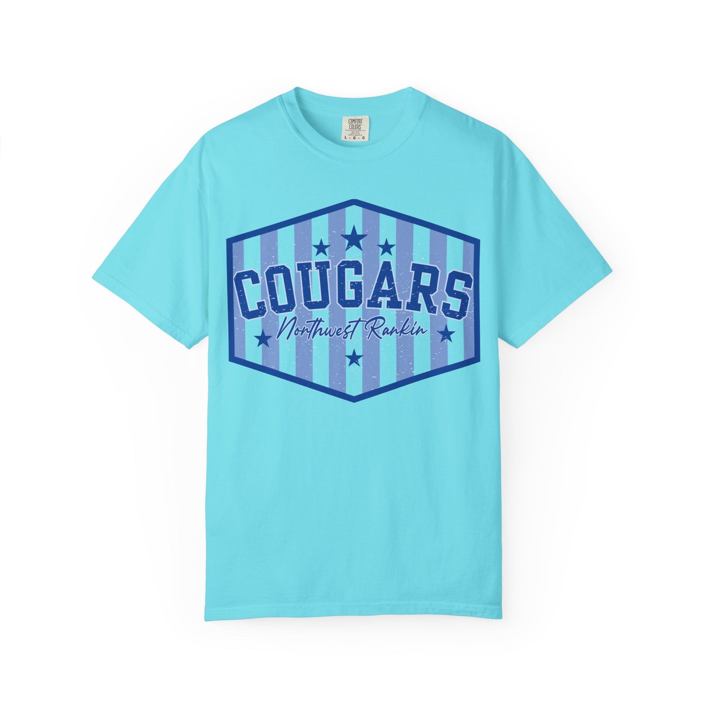 Striped Cougars Comfort Colors