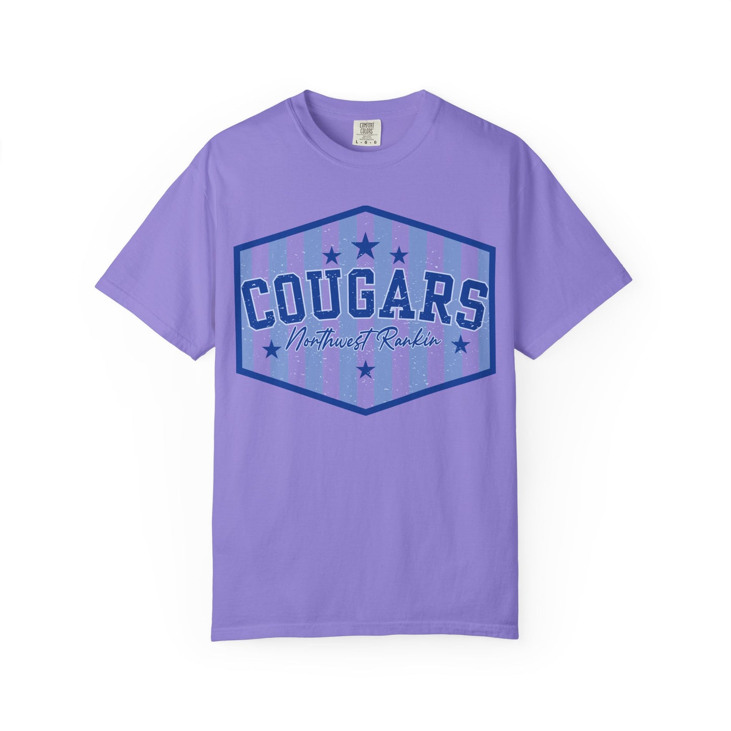 Striped Cougars Comfort Colors