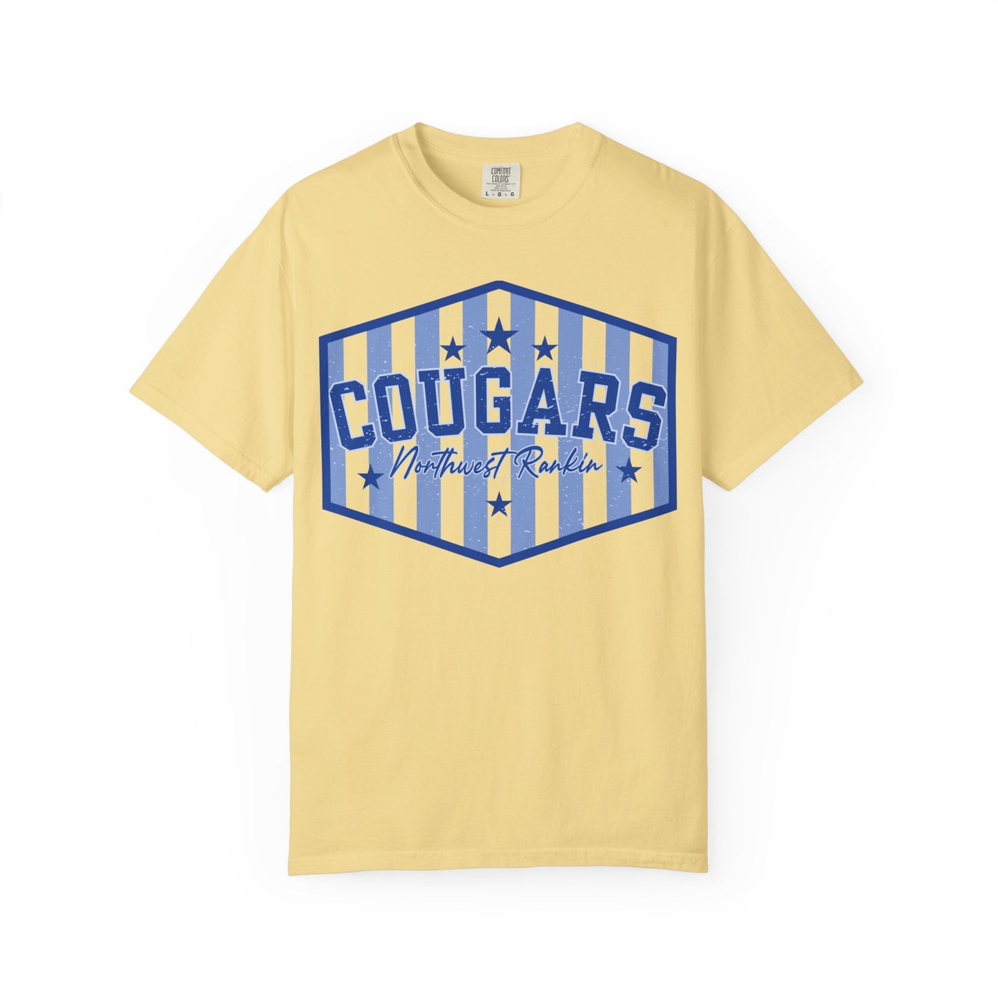 Striped Cougars Comfort Colors